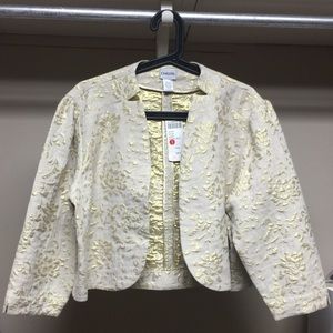 ✨NWT✨ Chicos Silk Metallic Squire Jacket Cardigan